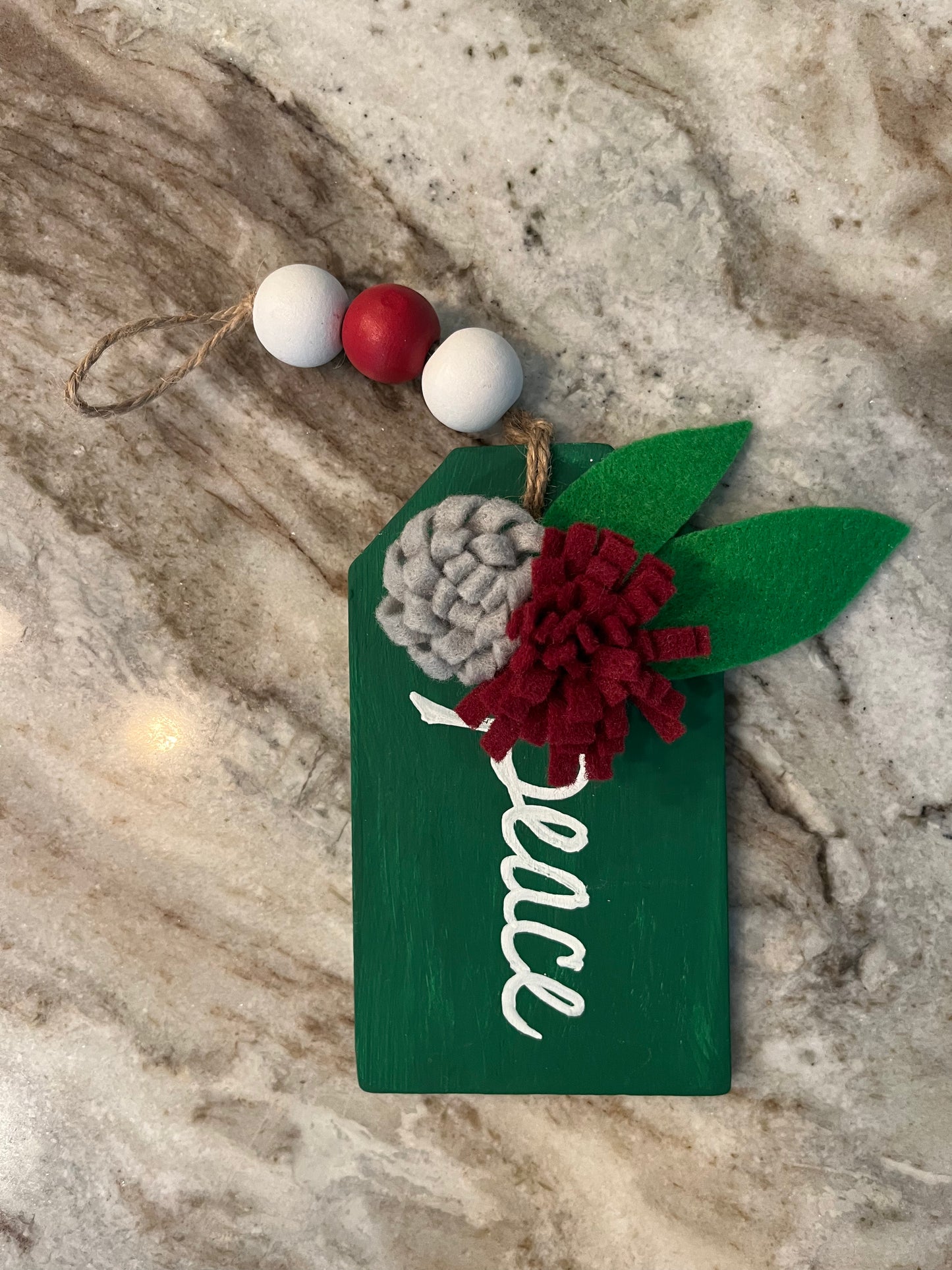 Christmas Ornament-wooden gift tag