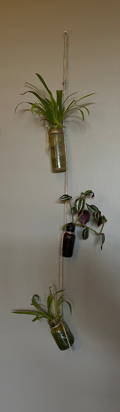 Vintage Hanging Propagation Bottles