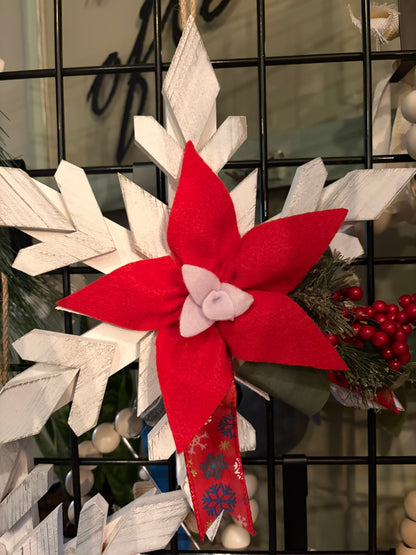 Wooden Snowflake-Hanging