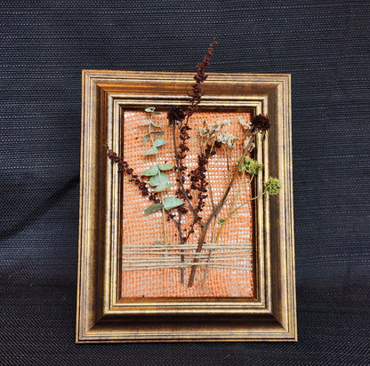 Dried flowers-framed