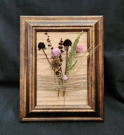 Dried flowers-framed