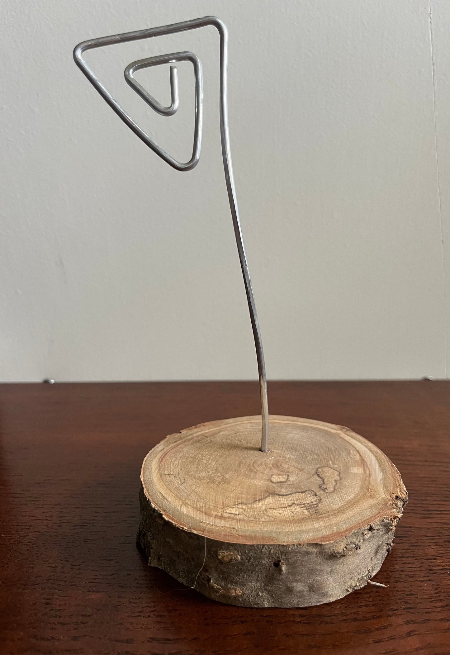 Wood and Wire Photo or Note Holder