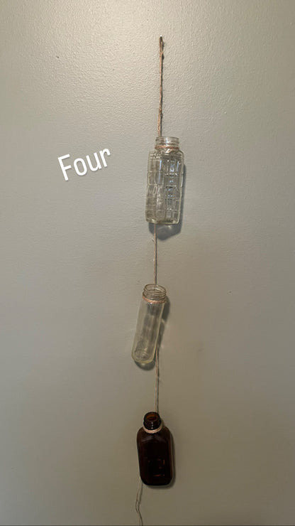 Vintage Hanging Propagation Bottles