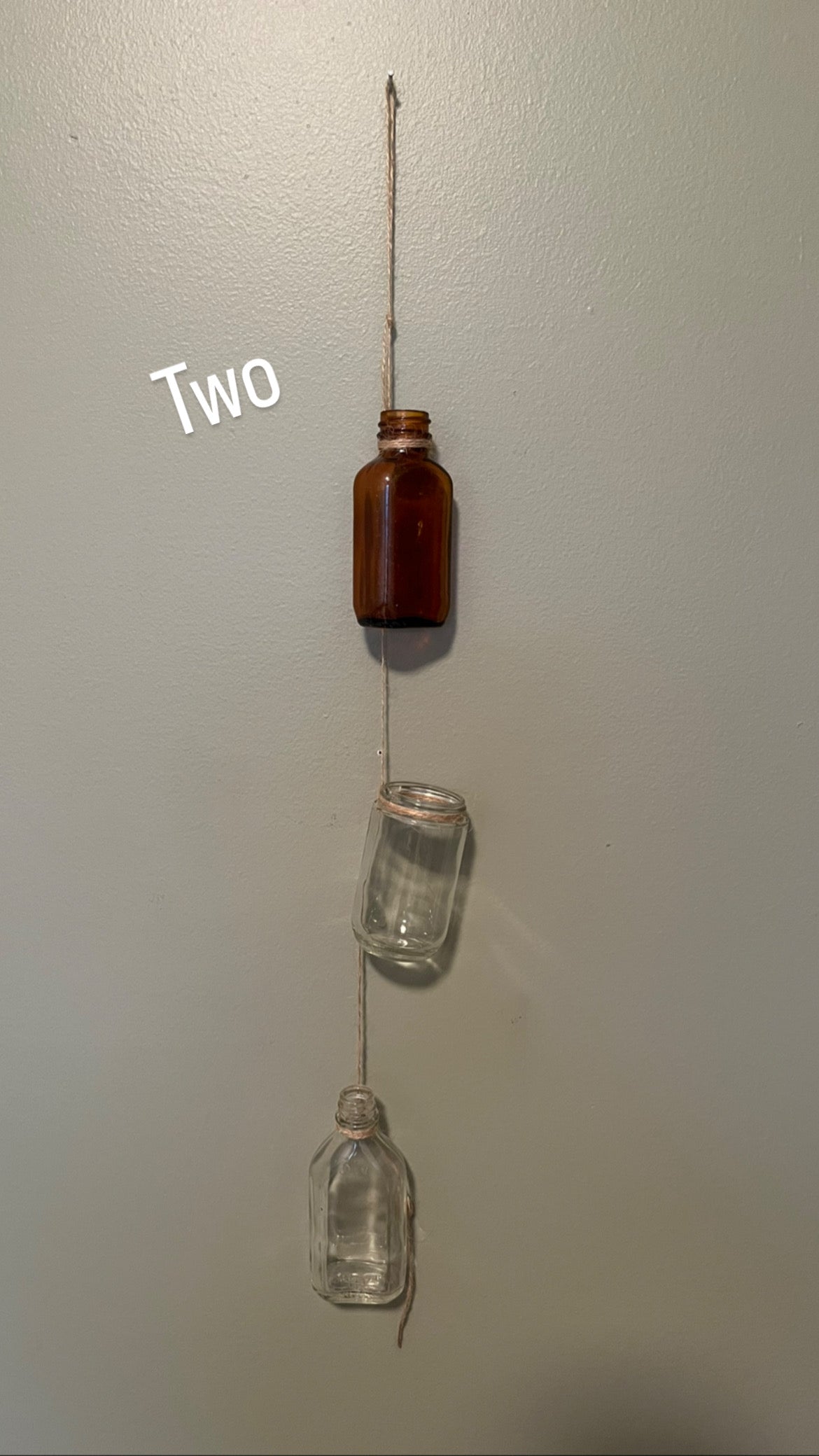 Vintage Hanging Propagation Bottles