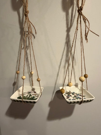 Air plant hanger on jute