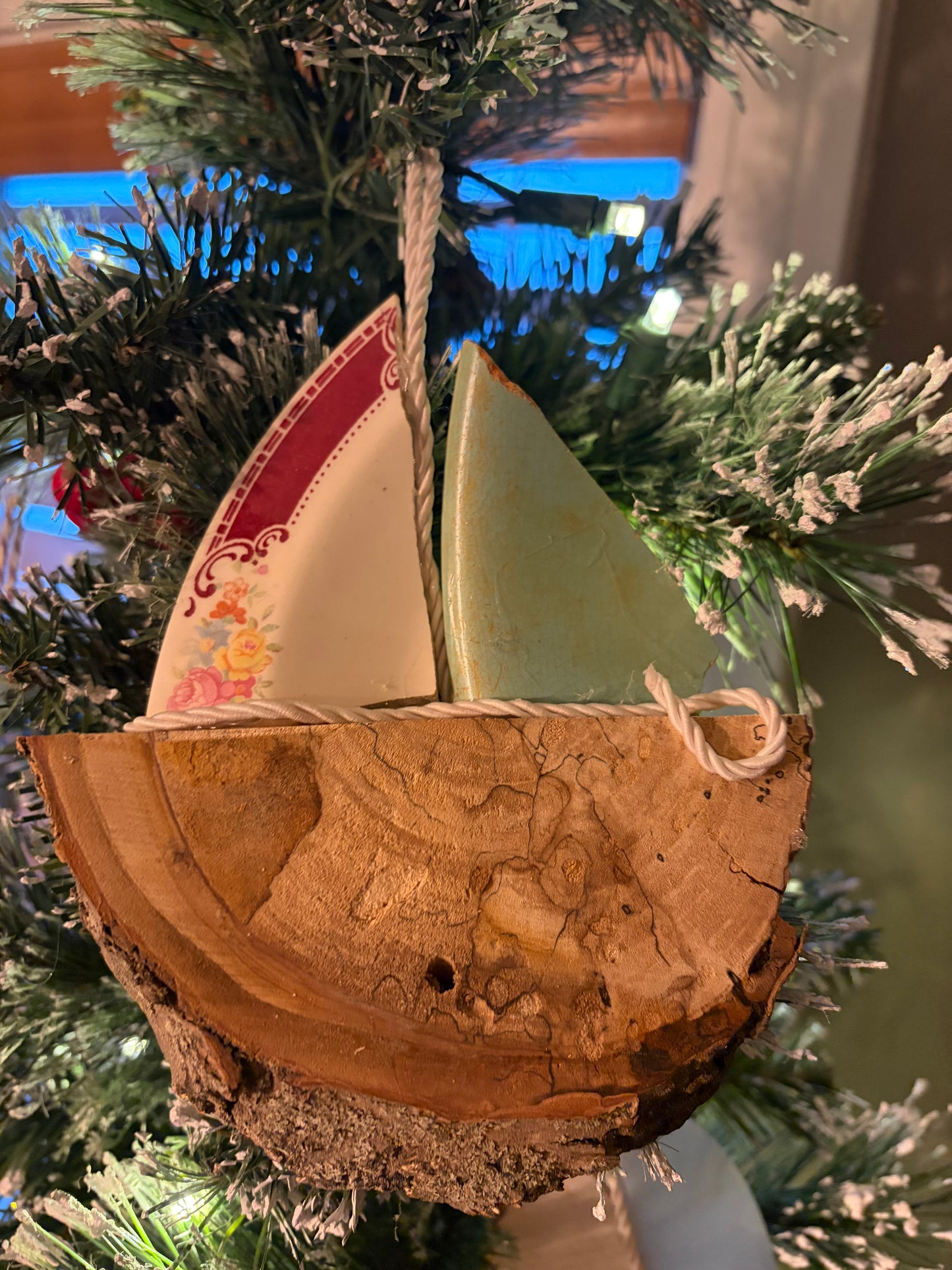 Sail boat ornament