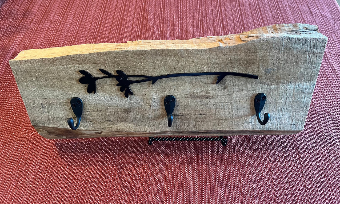 Wooden key or coat hooks