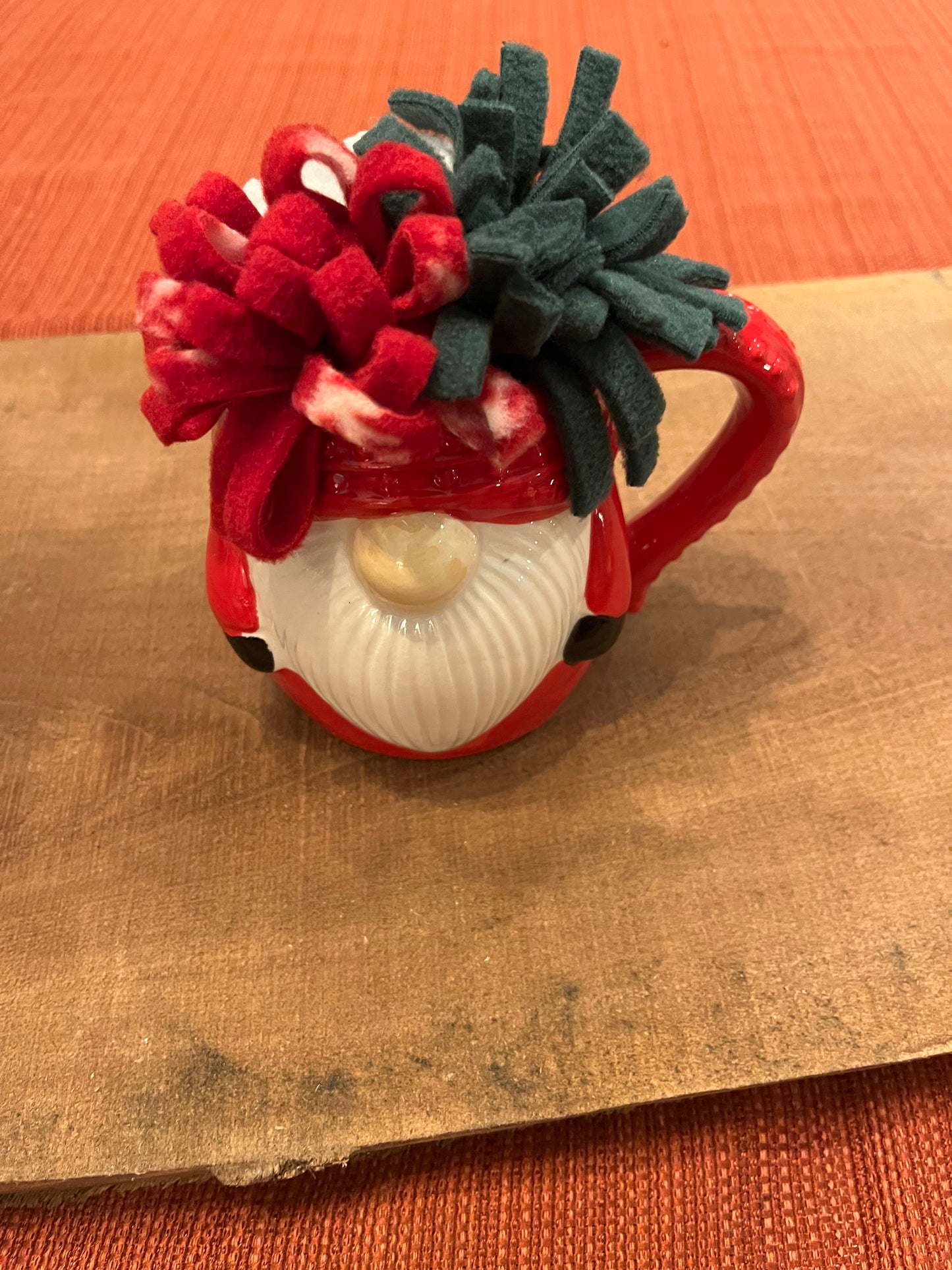 Mug with succulents and flowers