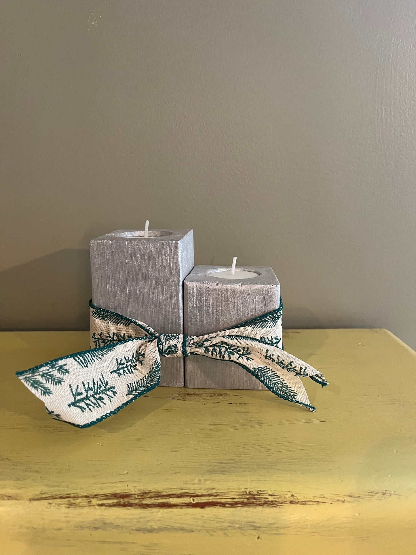 Wooden Candle Holder