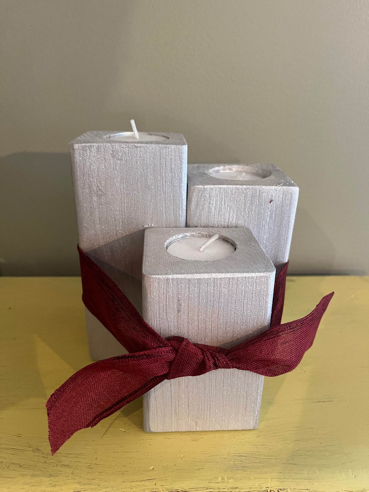 Wooden Candle Holder