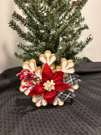Wooden snowflake