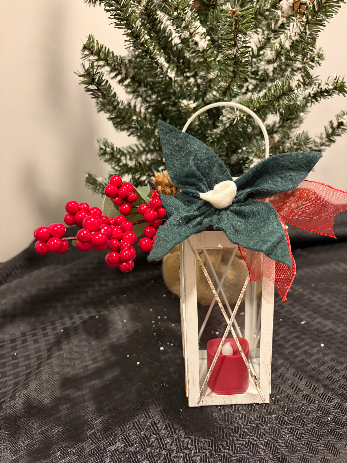Lantern with candle