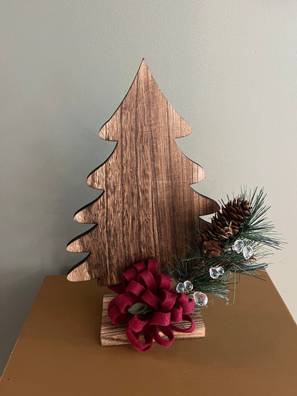 Wooden Tree with Forever Flowers