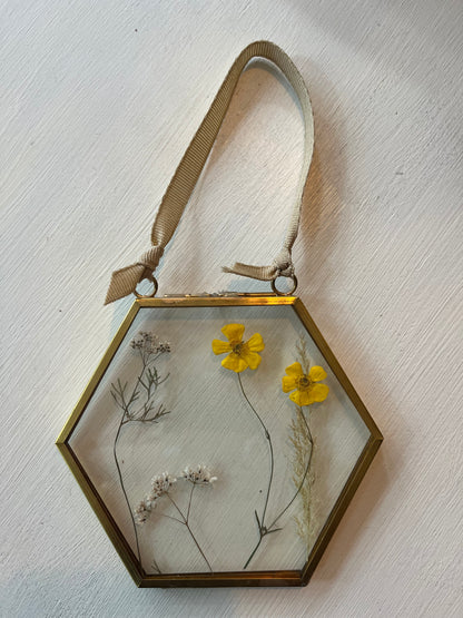 Pressed flowers-framed