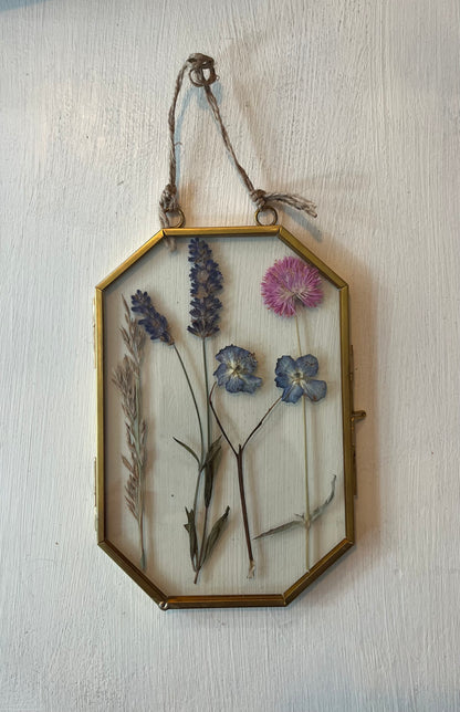 Pressed flowers-framed