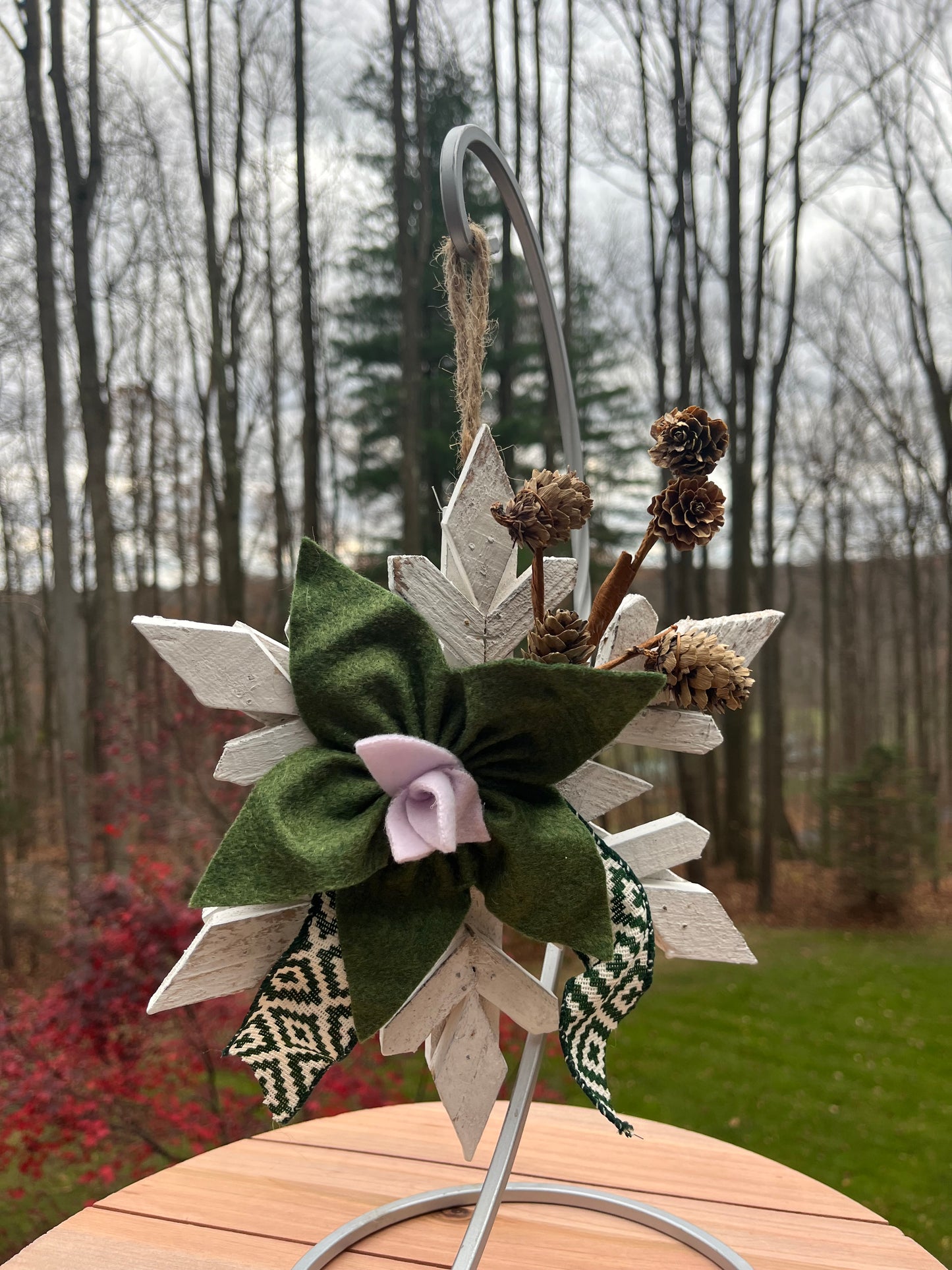 Wooden Snowflake-Hanging