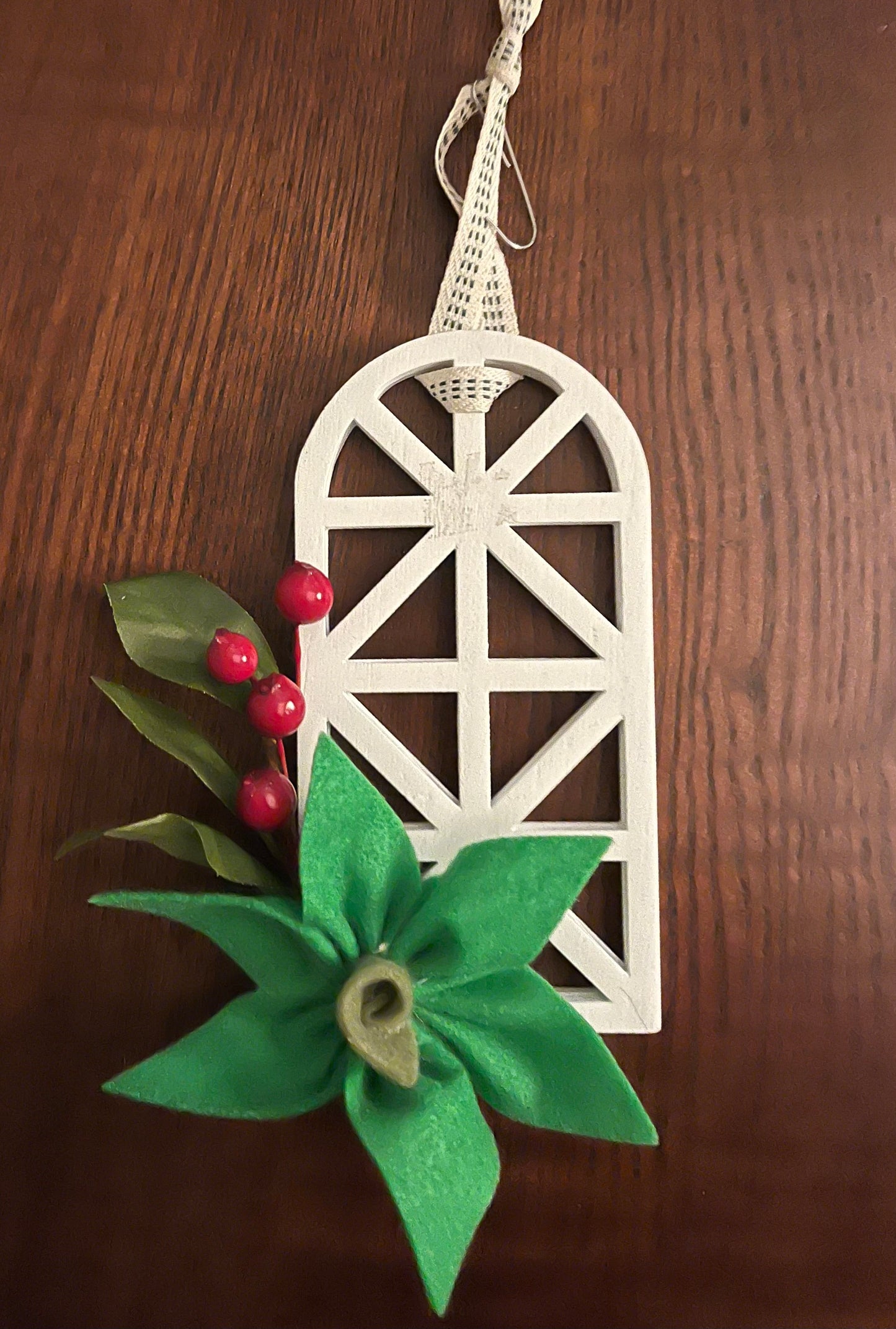 Christmas Ornament-wooden window