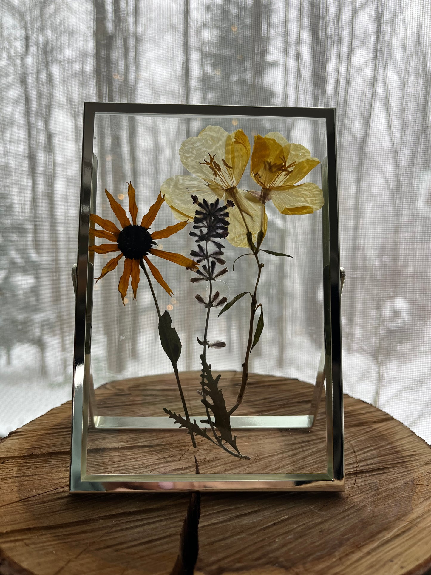 Pressed flowers-framed